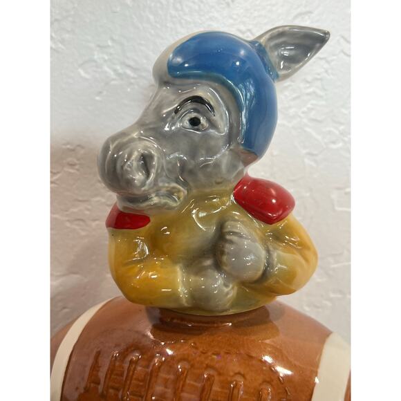 intage Jim Beam Football Decanter Bottles Elephant Donkey Set Empty ~ 1972 - Picture 7 of 12